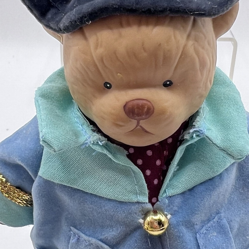 RARE The O'Bear Family Porcelain 4" Teddy Bear Jointed At Arms & Legs 1997 Anco - Picture 4 of 5